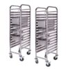 SOGA 2X Gastronorm Trolley 16 Tier Stainless Steel Bakery Trolley Suits GN 1/1 Pans, Business & Industrial>Food Service>Food Service Carts, , , , ,  - NZ DEPOT 1