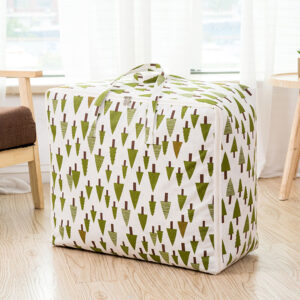 SOGA 2X Green Pine Tree Medium Storage Luggage Bag Double Zipper Foldable Travel Organiser Essentials, Furniture, Storage & Shelving, Home Storage, , ,  - NZ DEPOT 2