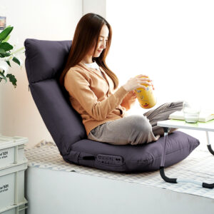 SOGA 2X Grey Lounge Recliner Lazy Sofa Bed Tatami Cushion Collapsible Backrest Seat Home Office Decor, Furniture, Living Room Furniture, Occasional Chairs, , ,  - NZ DEPOT 2