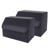 SOGA 2X Leather Car Boot Collapsible Foldable Trunk Cargo Organizer Portable Storage Box Black Medium, Garden, Tools & Hardware>Automotive Parts & Accessories>Accessories & Car Care>Interior Accessories, , , , ,  - NZ DEPOT 1