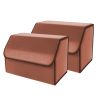 SOGA 2X Leather Car Boot Collapsible Foldable Trunk Cargo Organizer Portable Storage Box Coffee Medium, Garden, Tools & Hardware>Automotive Parts & Accessories>Accessories & Car Care>Interior Accessories, , , , ,  - NZ DEPOT 1