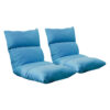 SOGA 2X Lounge Floor Recliner Adjustable Lazy Sofa Bed Folding Game Chair Blue, Furniture>Living Room Furniture>Occasional Chairs, , , , ,  - NZ DEPOT 1