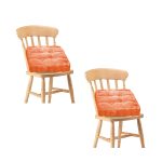 SOGA 2X Orange Square Cushion Soft Leaning Plush Backrest Throw Seat Pillow Home Office Decor, Furniture>Living Room Furniture>Occasional Chairs, , , , ,  - NZ DEPOT 1