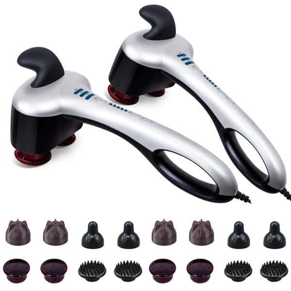 Soga 2X Portable Handheld Massager Soothing Heat Stimulate Blood Flow Foot Shoulder - Nz Depot