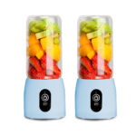 SOGA 2X Portable Mini USB Rechargeable Handheld Juice Extractor Fruit Mixer Juicer Blue, electronics & appliances > appliances > small kitchen appliances > coffee machines & beverages > juicers, , , , ,  - NZ DEPOT 1