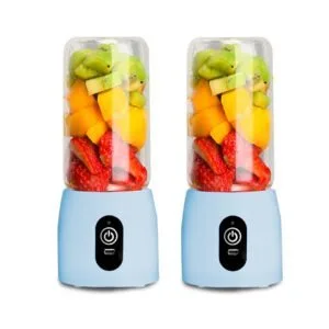 Buy SOGA 2X Portable Mini USB Rechargeable Handheld Juice Extractor Fruit Mixer Juicer Blue Online - electronics & appliances > appliances > small kitchen appliances > coffee machines & beverages > juicers - 1 - NZ Depot Free Shipping