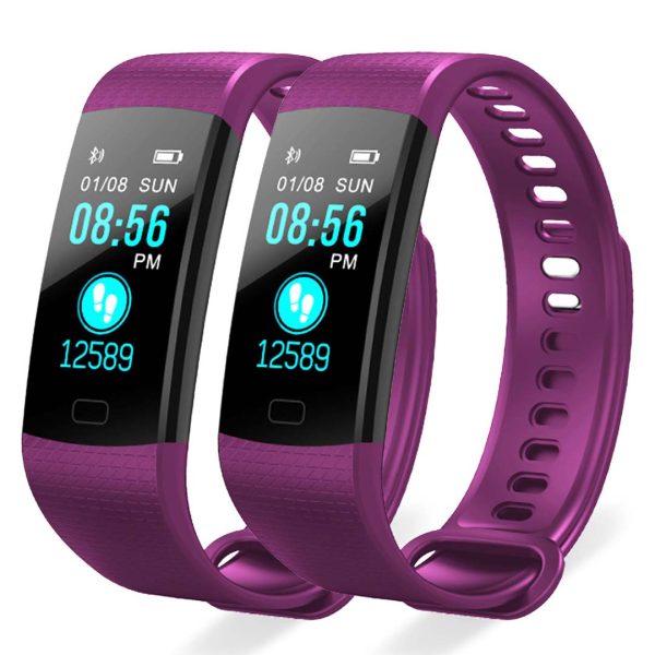 Soga 2X Sport Smart Watch Health Fitness Wrist Band Bracelet Activity Tracker Purple, Electronics &Amp; Appliances, Wearable Technology, Watches, ,  - Nz Depot 1