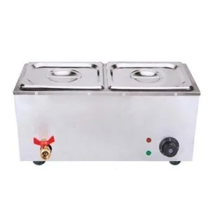 Buy SOGA 2X Stainless Steel 2 X 1/2 GN Pan Electric Bain-Marie Food Warmer with Lid Online - Business & Industrial/Food Service/Plate & Dish Warmers - 2 - NZ Depot Free Shipping