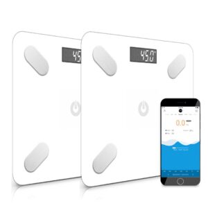 SOGA 2X Wireless Bluetooth Digital Body Fat Scale Bathroom Weighing Scales Health Analyzer Weight White, home & living > bathroom > bathroom accessories > bathroom scales, , , , ,  - NZ DEPOT 1