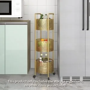 Buy SOGA 3 Tier Bathroom Shelf Multifunctional Storage Display Rack Organiser with wheels Online - Home/Bathroom/Bathroom Accessories/Bathroom Storage - 2 - NZ Depot Free Shipping