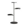 SOGA 3 Tier Black Round Plant Stand Flowerpot Tray Display Living Room Balcony Metal Decorative Shelf, Home & Living>Home Decor>Indoor Pots, Planters and Plant Stands, , , , ,  - NZ DEPOT 1