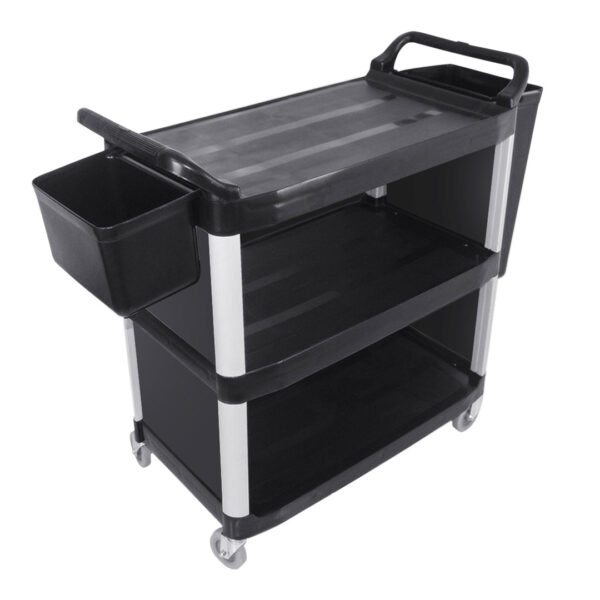 Soga 3 Tier Covered Food Trolley Food Waste Cart Storage Mechanic Kitchen With Bins, Business &Amp; Industrial, Food Service, Food Service Carts, , ,  - Nz Depot 1