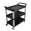 SOGA 3 Tier Food 83.5x43x95cm Trolley Food Waste Cart Storage Mechanic Kitchen Black Small, Business & Industrial>Food Service>Food Service Carts, , , , ,  - NZ DEPOT 1