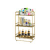 SOGA 3 Tier Rectangular Bathroom Shelf Multifunctional Storage Display Rack Organiser, Home>Bathroom>Bathroom Accessories>Bathroom Storage, , , , ,  - NZ DEPOT 1