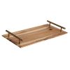 SOGA 30cm Brown Rectangle Wooden Acacia Food Serving Tray Charcuterie Board Centerpiece  Home Decor, Kitchenware > Table Top > Servingware > Servingware Platter, , , , ,  - NZ DEPOT 1