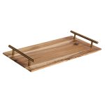 SOGA 30cm Brown Rectangle Wooden Acacia Food Serving Tray Charcuterie Board Centerpiece  Home Decor, Kitchenware, Table Top, Servingware, Servingware Platter, ,  - NZ DEPOT 1