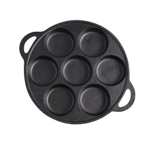 SOGA 31.5cm Cast Iron Takoyaki Fry Pan Octopus Balls Maker 7 Hole Cavities Grill Mold, Home & Living, Kitchen & Dining, Cookware, Frying Pans, ,  - NZ DEPOT 1