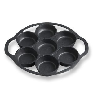 SOGA 32cm Cast Iron Takoyaki Fry Pan Octopus Balls Maker 7 Hole Cavities Grill Mold, Home & Living, Kitchen & Dining, Cookware, Frying Pans, ,  - NZ DEPOT 2