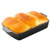 SOGA 33cm Cast Iron Rectangle Bread Cake Baking Dish Lasagna Roasting Pan, Home & Living>Kitchen & Dining>Bakeware>Baking Dishes, , , , , - NZ DEPOT 1