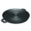 SOGA 35cm Round Ribbed Cast Iron Frying Pan Skillet Steak Sizzle Platter with Handle, Home & Living>Kitchen & Dining>Cookware>Frying Pans, , , , , - NZ DEPOT 1