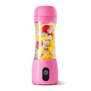 SOGA 380ml Portable Mini USB Rechargeable Handheld Fruit Mixer Juicer Pink, electronics & appliances > appliances > small kitchen appliances > coffee machines & beverages > juicers, , , , ,  - NZ DEPOT 1