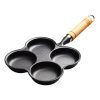 SOGA 4 Mold Multi-Portion Cast Iron Breakfast Fried Egg Pancake Omelet Fry Pan, Home & Living>Kitchen & Dining>Cookware>Frying Pans, , , , , - NZ DEPOT 1