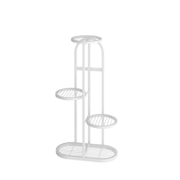 Soga 4 Tier 5 Pots White Metal Plant Rack Flowerpot Storage Display Stand Holder Home Garden Decor, Home &Amp; Living, Home Decor, Indoor Pots, Planters And Plant Stands, , ,  - Nz Depot 1