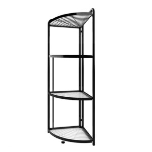 SOGA 4 Tier Steel Triangular Corner Stand Multi-Functional Shelves Portable Storage Organizer, Garden, Tools & Hardware, Garage Storage & Organisation, Utility Shelves, , ,  - NZ DEPOT 1