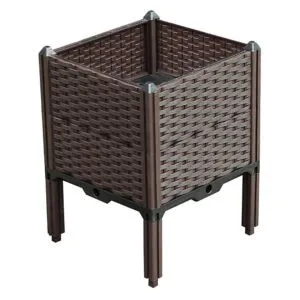 Buy SOGA 40cm Raised Planter Box Vegetable Herb Flower Outdoor Plastic Plants Garden Bed with Legs Deepen Online - Garden, Tools & Hardware/Gardening & Lawn Care/Pots, Planters & Container Accessories - 1 - NZ Depot Free Shipping