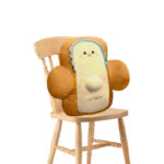 SOGA 48cm Cute Face Toast Bread Cushion Stuffed Car Seat Plush Cartoon Back Support Pillow Home Decor, Furniture>Living Room Furniture>Occasional Chairs, , , , ,  - NZ DEPOT 1