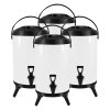 SOGA 4X 10L Stainless Steel Insulated Milk Tea Barrel Hot and Cold Beverage Dispenser Container with Faucet White, Home & Living>Kitchen & Dining>Barware>Spirit Dispensers, , , , ,  - NZ DEPOT 1