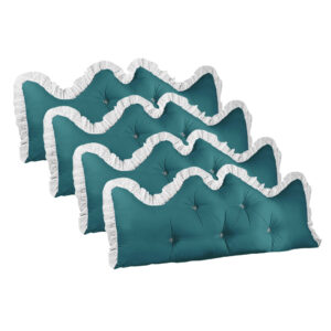 SOGA 4X 150cm Blue-Green Princess Bed Pillow Headboard Backrest Bedside Tatami Sofa Cushion with Ruffle Lace Home Decor, Furniture, Living Room Furniture, Occasional Chairs, , ,  - NZ DEPOT 1