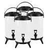 SOGA 4X 16L Stainless Steel Insulated Milk Tea Barrel Hot and Cold Beverage Dispenser Container with Faucet White, Home & Living>Kitchen & Dining>Barware>Spirit Dispensers, , , , ,  - NZ DEPOT 1