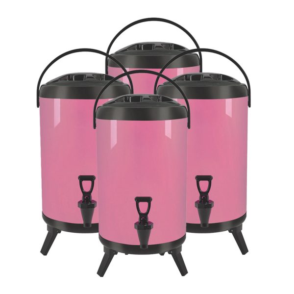 Soga 4X 18L Stainless Steel Insulated Milk Tea Barrel Hot And Cold Beverage Dispenser Container With Faucet Pink, Home &Amp; Living, Kitchen &Amp; Dining, Barware, Spirit Dispensers, ,  - Nz Depot 1