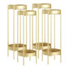 SOGA 4X 2 Layer 80cm Gold Metal Plant Stand Flower Pot Holder Corner Shelving Rack Indoor Display, Home & Living, Home Decor, Indoor Pots, Planters and Plant Stands, , ,  - NZ DEPOT 1
