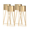 SOGA 4X 50cm Gold Metal Plant Stand with Gold Flower Pot Holder Corner Shelving Rack Indoor Display, Home & Living, Home Decor, Indoor Pots, Planters and Plant Stands, , ,  - NZ DEPOT 1