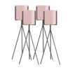 SOGA 4X 80cm Tripod Flower Pot Plant Stand with Pink Flowerpot Holder Rack Indoor Display, Home & Living>Home Decor>Indoor Pots, Planters and Plant Stands, , , , ,  - NZ DEPOT 1