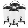 SOGA 4X 8L Stainless Steel Insulated Milk Tea Barrel Hot and Cold Beverage Dispenser Container with Faucet White, Home & Living>Kitchen & Dining>Barware>Spirit Dispensers, , , , ,  - NZ DEPOT 1