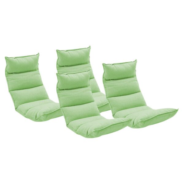 Soga 4X Foldable Tatami Floor Sofa Bed Meditation Lounge Chair Recliner Lazy Couch Green, Furniture, Living Room Furniture, Occasional Chairs, , ,  - Nz Depot 1