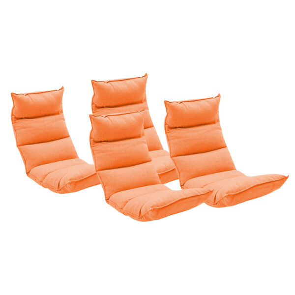 Soga 4X Foldable Tatami Floor Sofa Bed Meditation Lounge Chair Recliner Lazy Couch Orange, Furniture, Living Room Furniture, Occasional Chairs, , ,  - Nz Depot 1