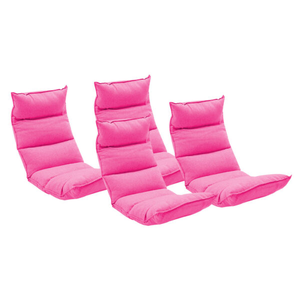 SOGA 4X Foldable Tatami Floor Sofa Bed Meditation Lounge Chair Recliner Lazy Couch Pink, Furniture>Living Room Furniture>Occasional Chairs, , , , ,  - NZ DEPOT 1