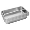 SOGA 4X Gastronorm GN Pan Full Size 1/1 GN Pan 10cm Deep Stainless Steel Tray, Home & Living>Kitchen & Dining>Bakeware>Baking Trays, , , , ,  - NZ DEPOT 1