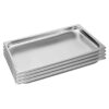 SOGA 4X Gastronorm GN Pan Full Size 1/1 GN Pan 2cm Deep Stainless Steel Tray, Home & Living>Kitchen & Dining>Bakeware>Baking Trays, , , , ,  - NZ DEPOT 1
