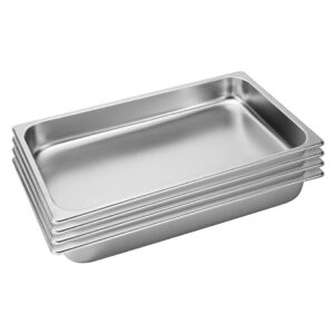 SOGA 4X Gastronorm GN Pan Full Size 1/1 GN Pan 6.5cm Deep Stainless Steel Tray, Home & Living, Kitchen & Dining, Bakeware, Baking Trays, ,  - NZ DEPOT 1