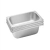 SOGA 4X Gastronorm GN Pan Full Size 1/3 GN Pan 10cm Deep Stainless Steel Tray, Home & Living>Kitchen & Dining>Bakeware>Baking Trays, , , , ,  - NZ DEPOT 1