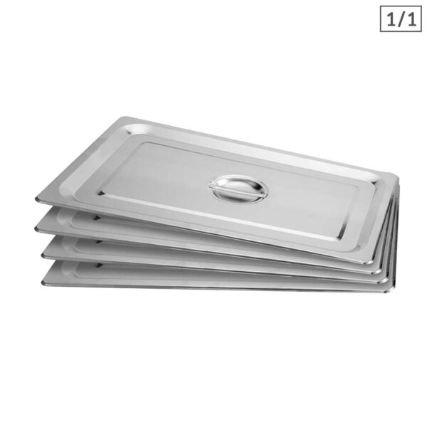 SOGA 4X Gastronorm GN Pan Lid Full Size 1/1 Stainless Steel Tray Top Cover, Home & Living, Kitchen & Dining, Bakeware, Baking Trays, ,  - NZ DEPOT 1