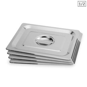 SOGA 4X Gastronorm GN Pan Lid Full Size 1/2 Stainless Steel Tray Top Cover, Home & Living, Kitchen & Dining, Bakeware, Baking Trays, ,  - NZ DEPOT 1