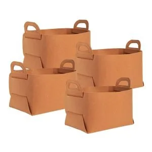 Buy SOGA 4X Large Coffee Foldable Felt Storage Portable Collapsible Bag Home Office Foldable Organiser with Carry Handles Online - Furniture/Storage & Shelving/Home Storage - 1 - NZ Depot Free Shipping