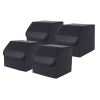SOGA 4X Leather Car Boot Collapsible Foldable Trunk Cargo Organizer Portable Storage Box Black Small, Garden, Tools & Hardware>Automotive Parts & Accessories>Accessories & Car Care>Interior Accessories, , , , ,  - NZ DEPOT 1