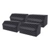 SOGA 4X Leather Car Boot Collapsible Foldable Trunk Cargo Organizer Portable Storage Box Black/Gold Stitch Large, Garden, Tools & Hardware>Automotive Parts & Accessories>Accessories & Car Care>Interior Accessories, , , , ,  - NZ DEPOT 1